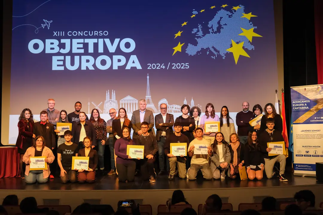 Acto de entrega de los premios Objetivo Europa