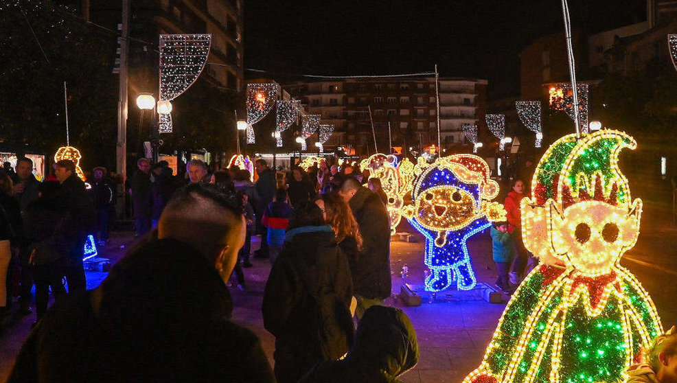 Alumbrado navideño de Torrelavega en las Navidades de 2022