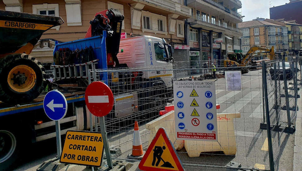 Obras de la calle Julián Ceballos