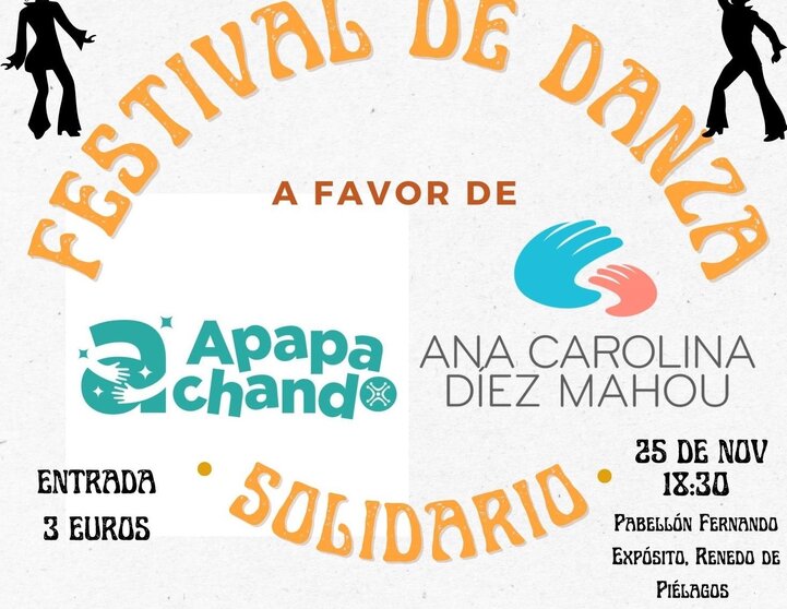 Cartel Festival Solidario de Danza que se celebrará el 25 de noviembre en Piélagos