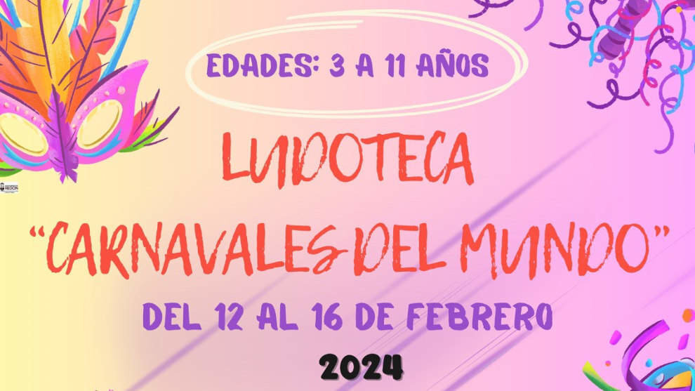 Parte del cartel de la ludoteca de Carnaval de Reocín