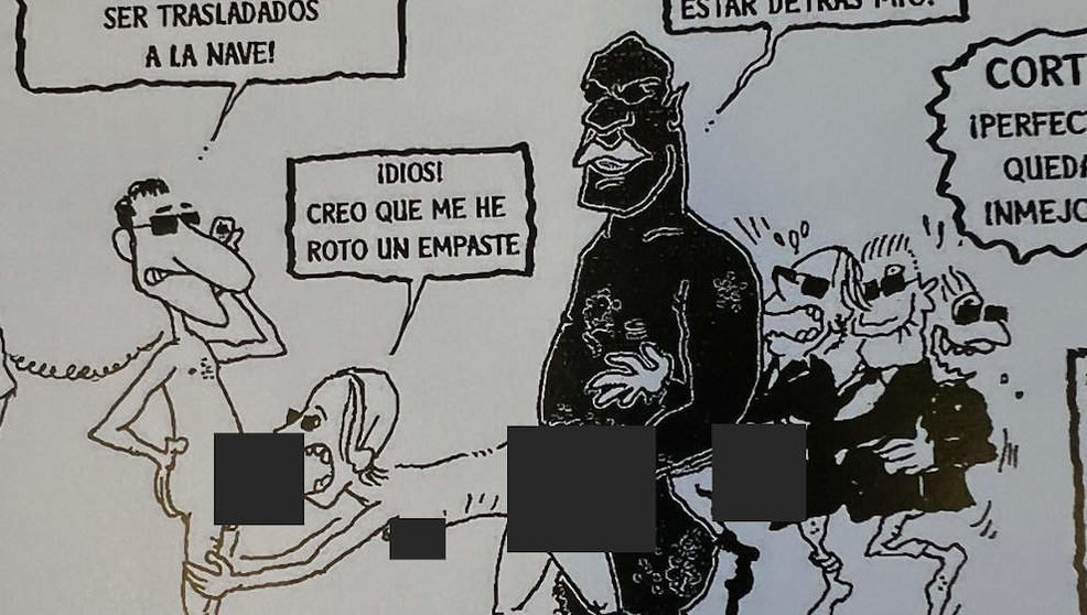 Viñeta pornográfica que aparece en el cómic | Foto- eldiariocantabria