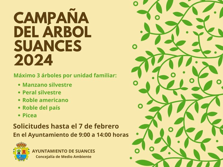 Cartel de la campaña del árbol