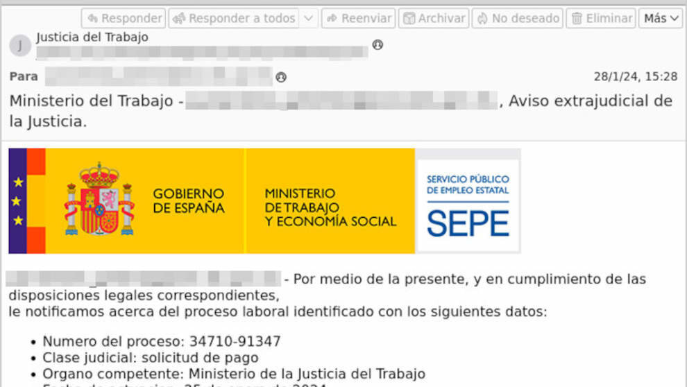 Correo fraudulento