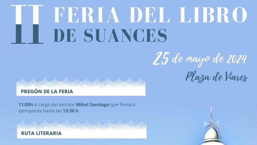 Parte del cartel de la II Feria del Libro de Suances