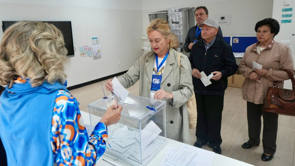 La candidata cántabra por el PP al Parlamento Europeo, María Luisa Peón