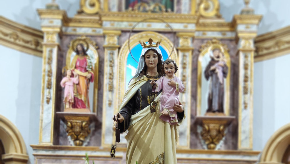 Imagen de la Virgen del Carmen de Suances