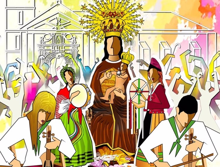 Cartel de las fiestas de la Virgen de Valencia 2023