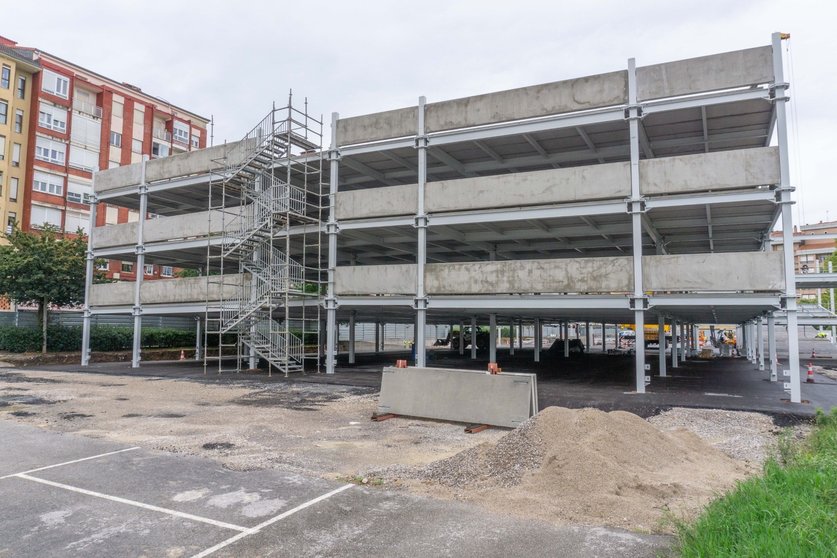 Aparcamiento de La Carmencita en construcción