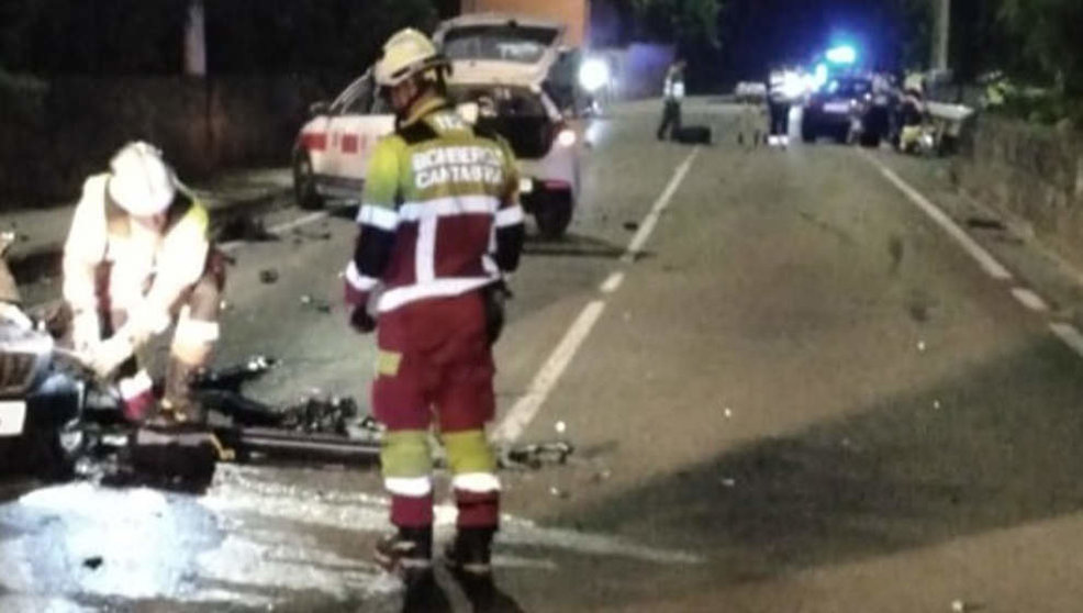 Accidente entre dos vehículos