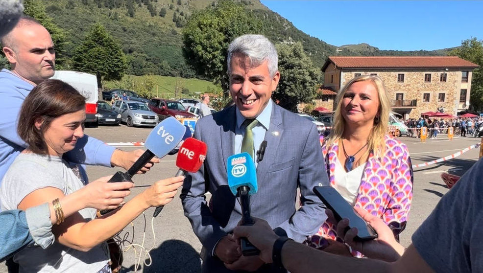 El secretario general del PSOE en Cantabria, Pablo Zuloaga, en La Bien Aparecida