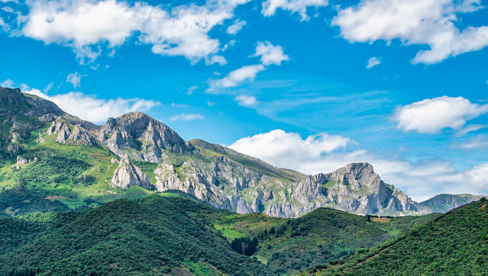 El verde de las montañas