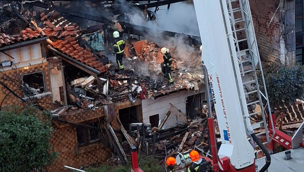 Derrumbe edificio en La Albericia