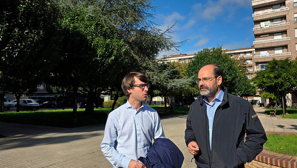 Los concejales Borja Sainz y José Luis Urraca