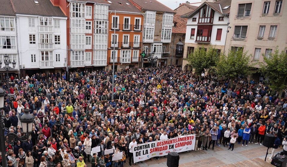 Protestas en Campoo contra la sanidad