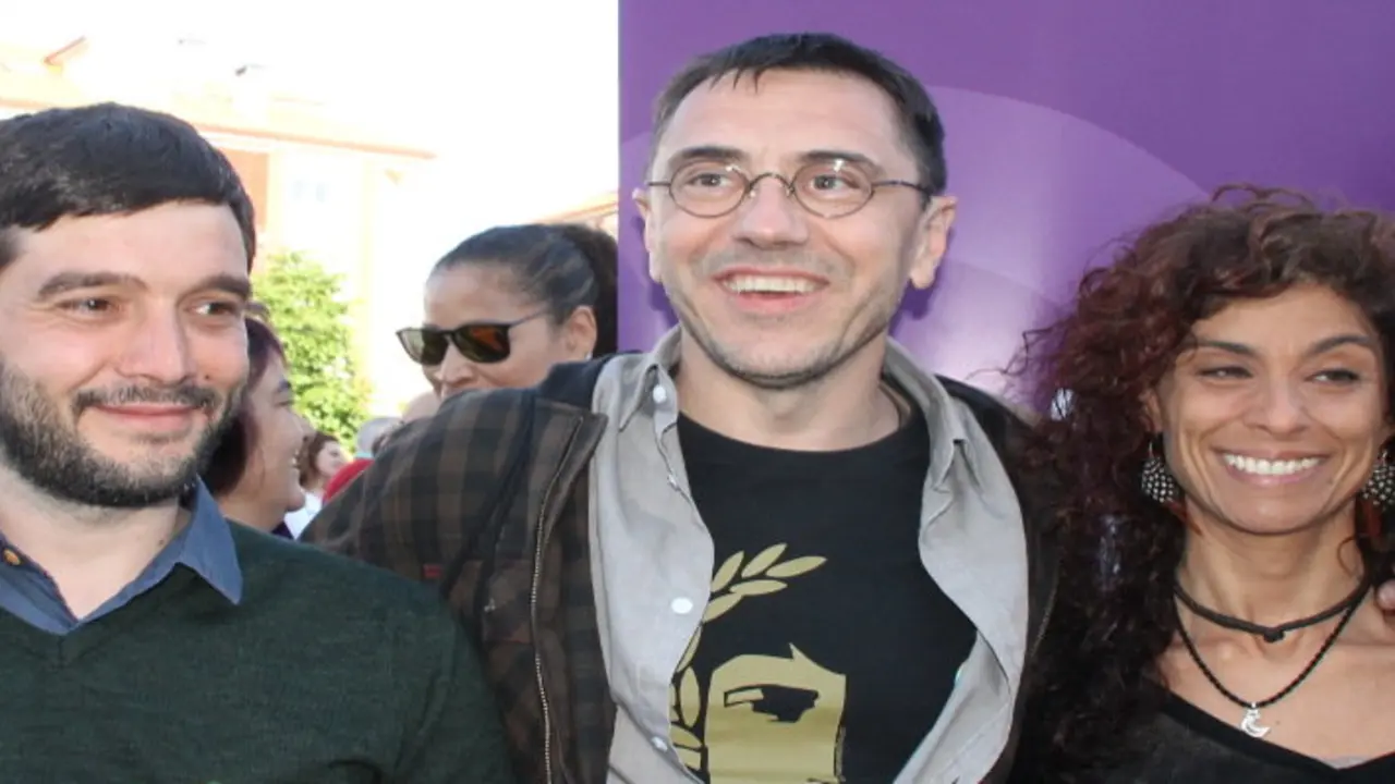 Monedero junto a Pablo Bustinduy y Rosana Alonso