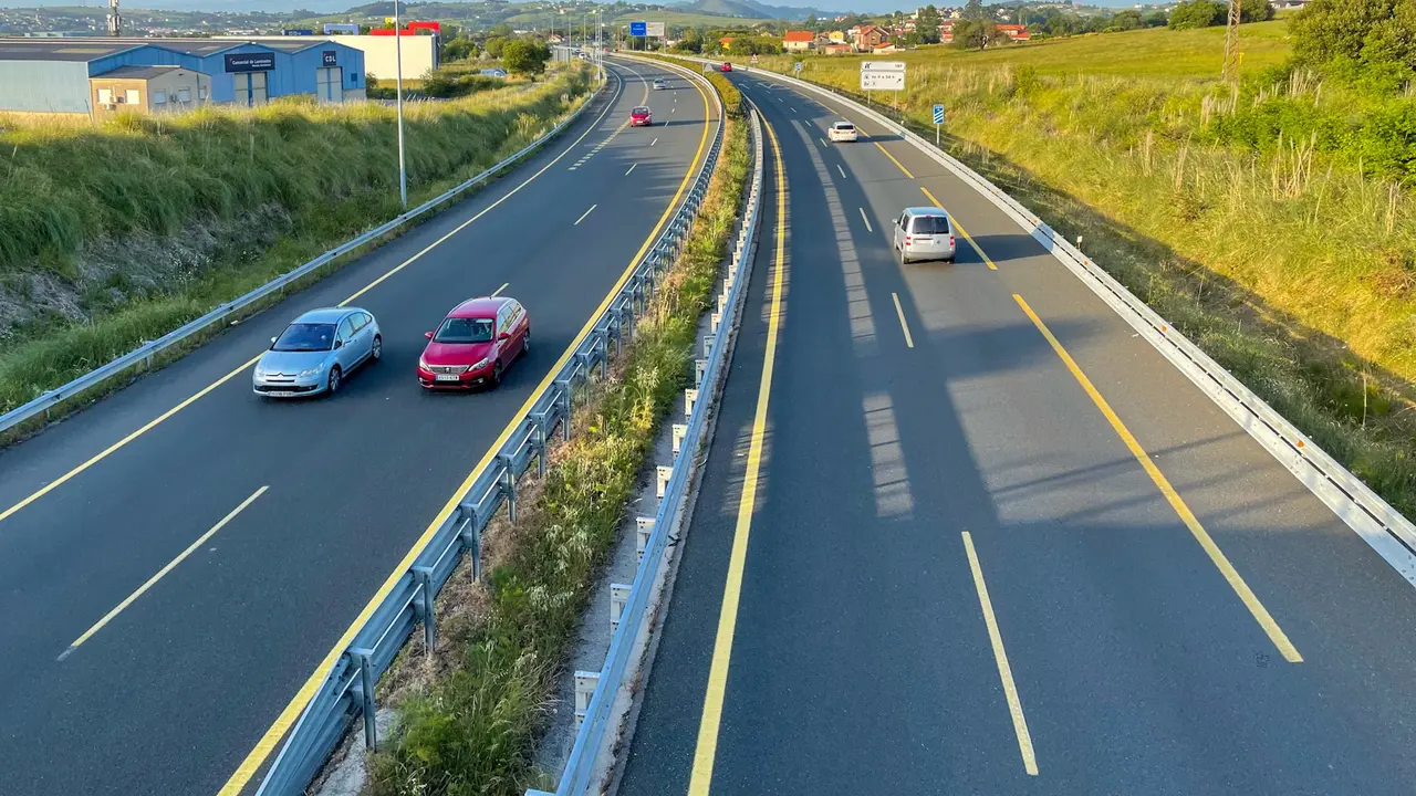 Autovía A-67 a su paso por el municipio de Polanco