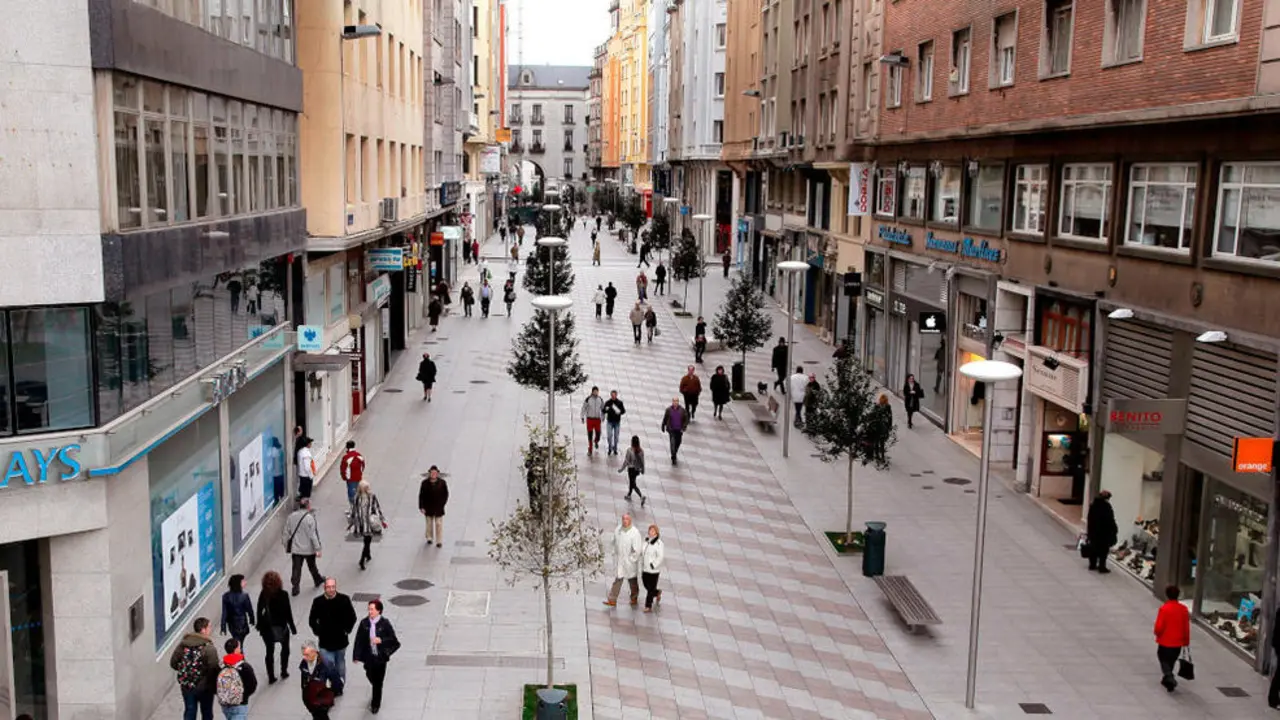 Una calle de Santander