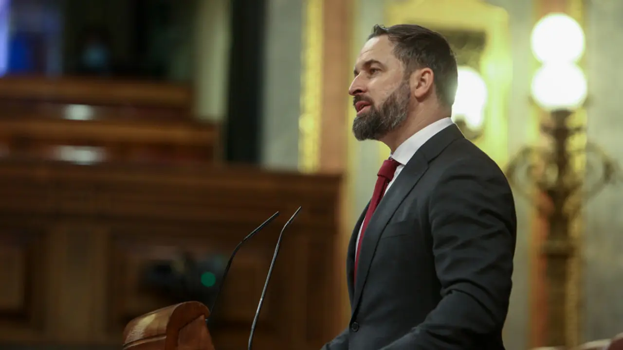 El presidente de Vox, Santiago Abascal