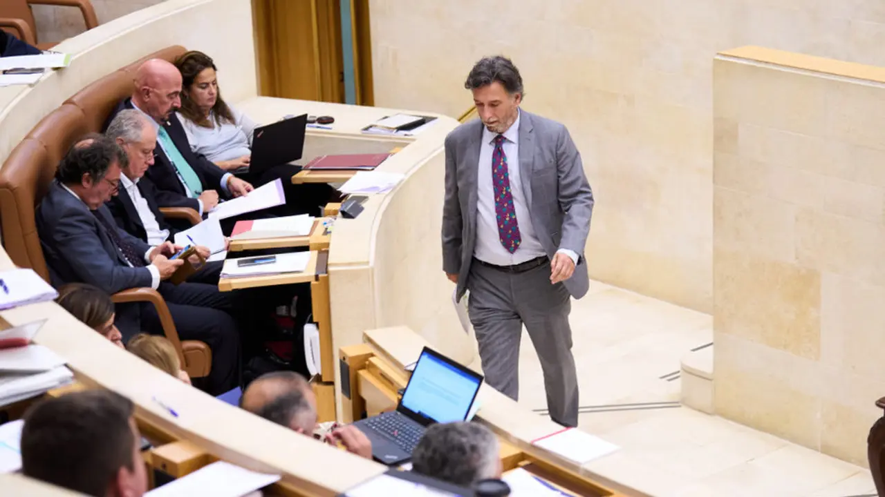 El portavoz de Vox en el Parlamento de Cantabria en esta legislatura, Cristóbal Palacio