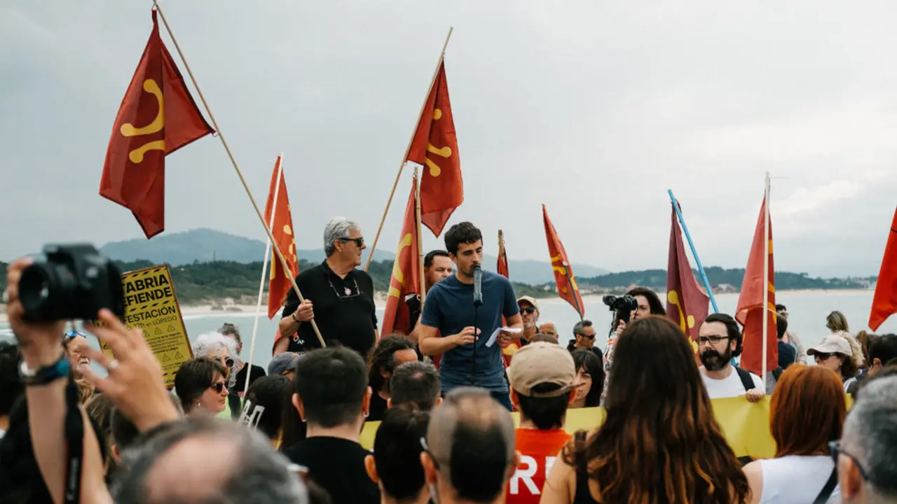 Paulu Lobete en la manifestación del 18M