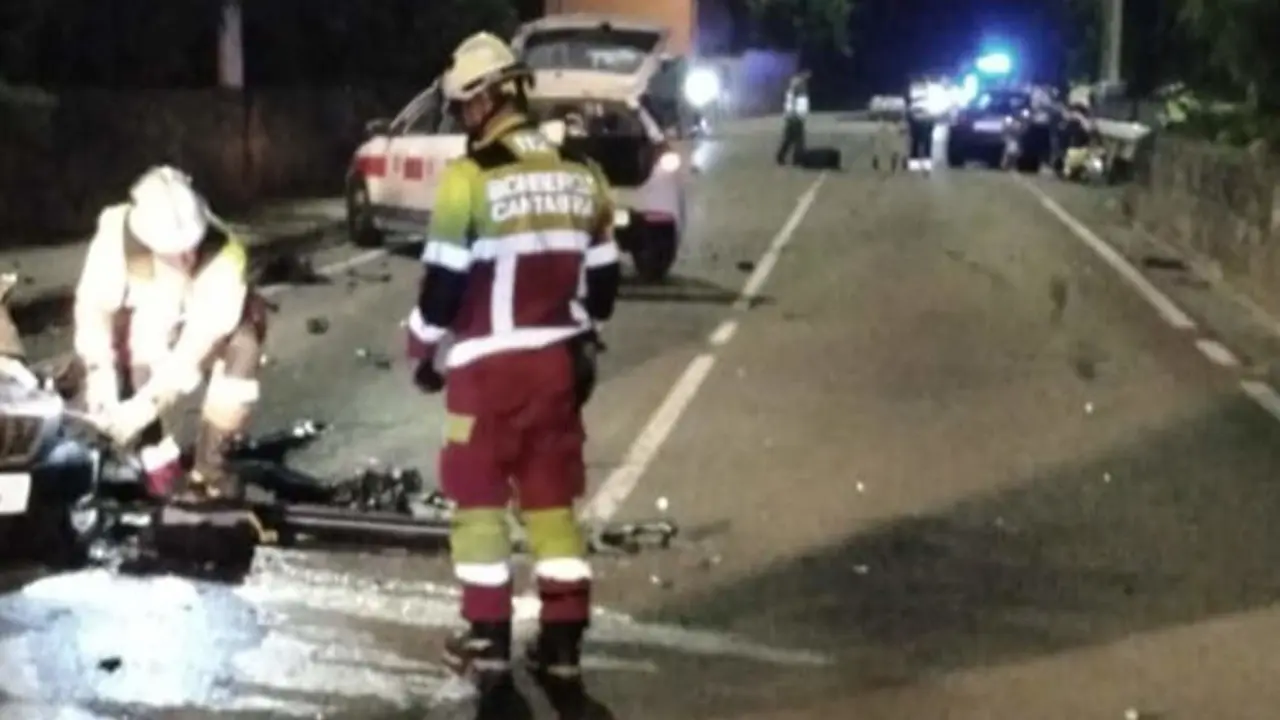 Accidente entre dos vehículos