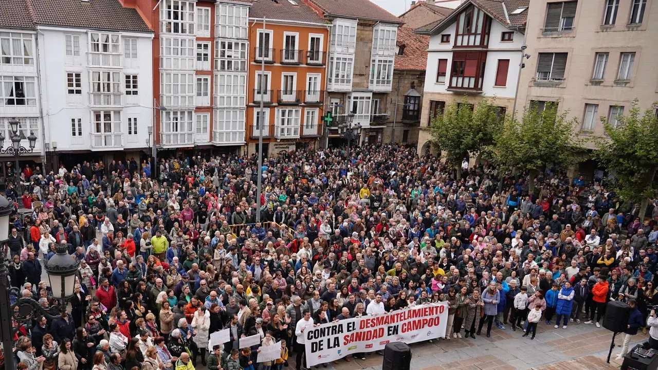 Protestas en Campoo contra la sanidad