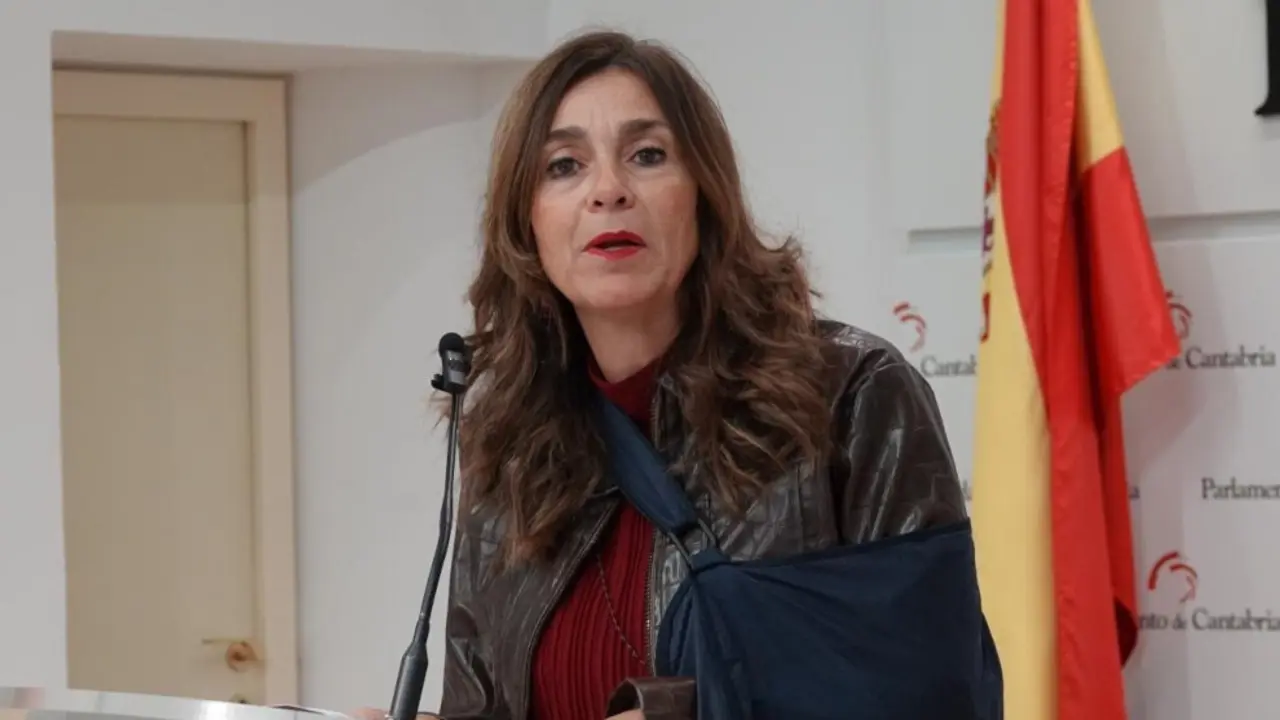 La diputada del PRC Paula Fernández en rueda de prensa