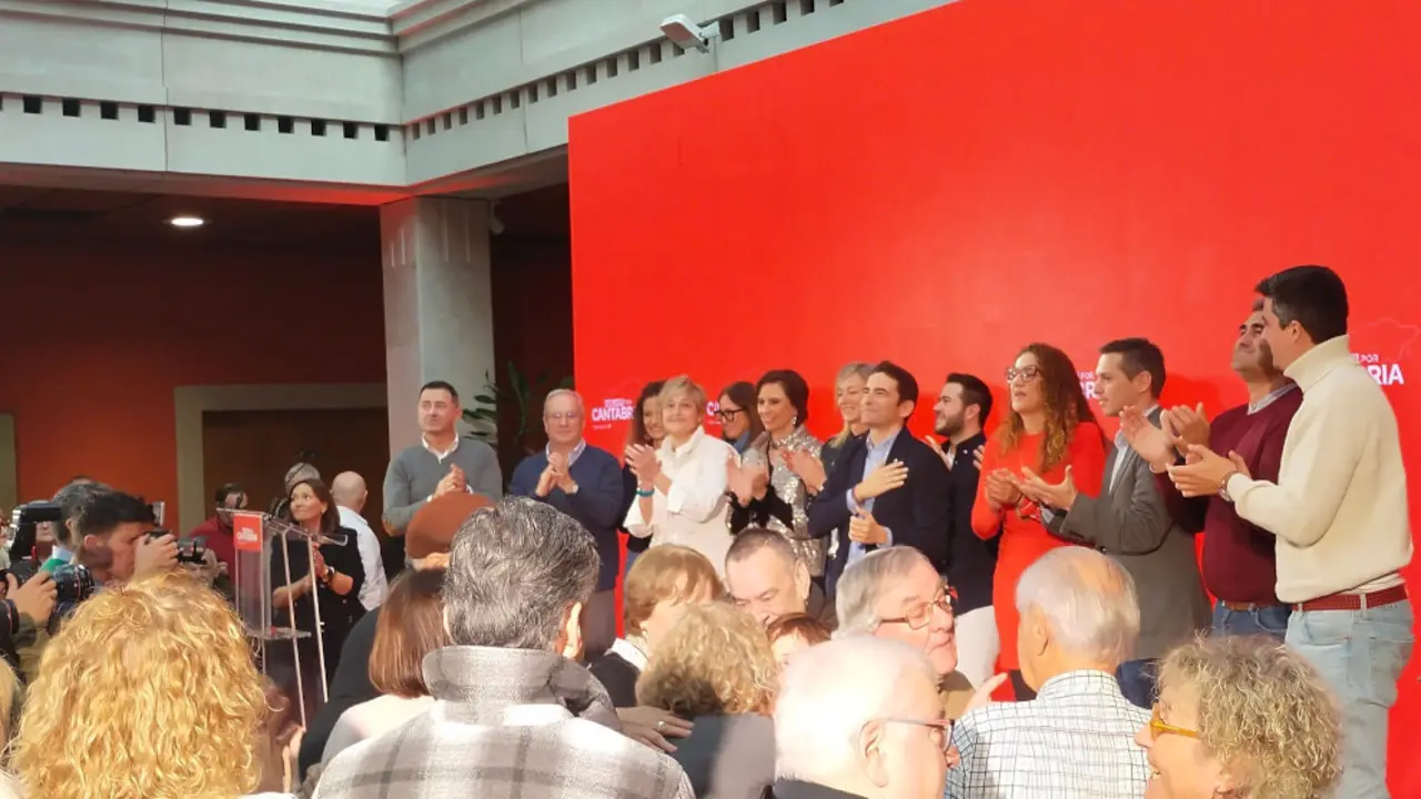 Acto de presentación de la candidatura de Pedro Casares para liderar el PSOE de Cantabria