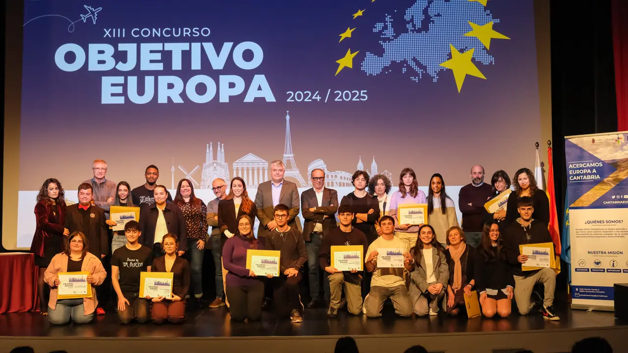 Acto de entrega de los premios Objetivo Europa